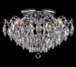 Люстра 10081/6 хром/прозрачный хрусталь Strotskis
