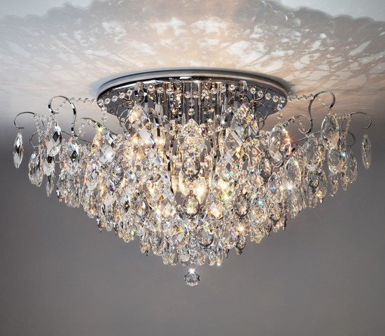 Люстра 10081/12 хром/прозрачный хрусталь Strotskis