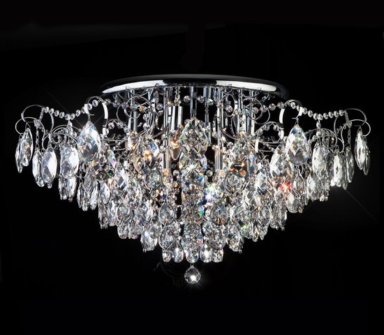 Люстра 10081/12 хром/прозрачный хрусталь Strotskis