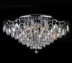 Люстра 10081/12 хром/прозрачный хрусталь Strotskis