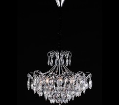Люстра 10080/6 хром/прозрачный хрусталь Strotskis