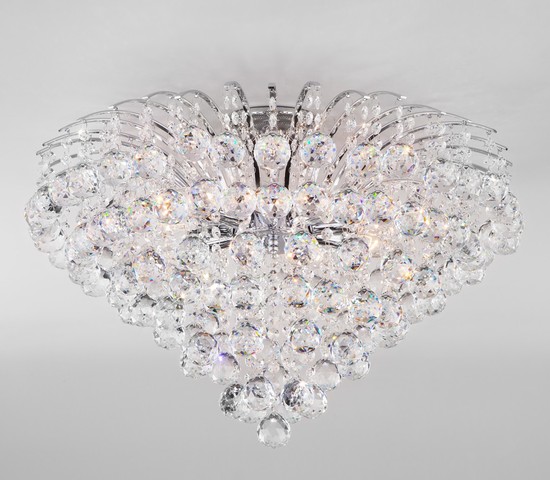 Люстра 3299/9 хром/прозрачный хрусталь Strotskis