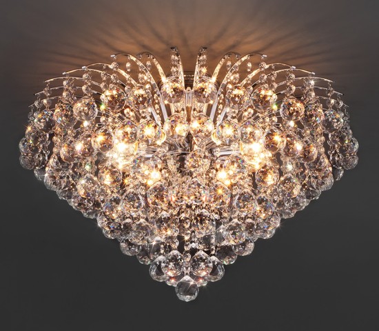 Люстра 3299/9 хром/прозрачный хрусталь Strotskis