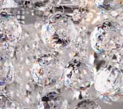 Люстра 3299/9 хром/прозрачный хрусталь Strotskis