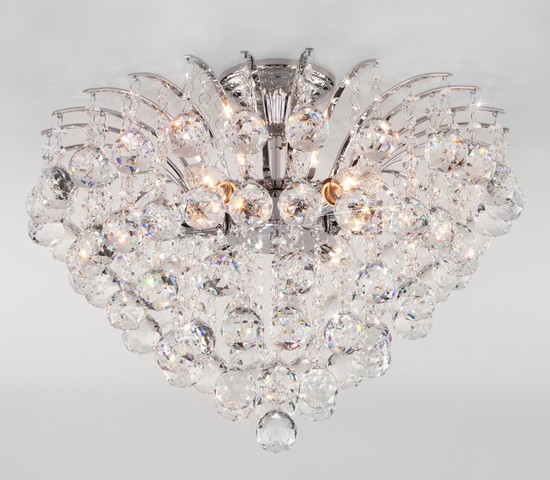 Люстра 3299/6 хром/прозрачный хрусталь Strotskis