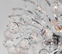 Люстра 3299/6 хром/прозрачный хрусталь Strotskis