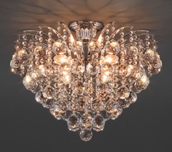 Люстра 3299/6 хром/прозрачный хрусталь Strotskis