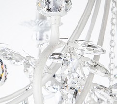 Люстра 60057/8 белый с серебром