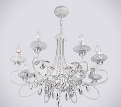 Люстра 60057/8 белый с серебром