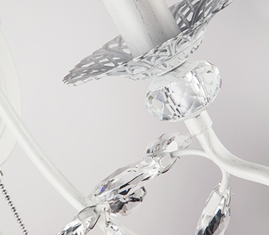 Настенный светильник 60057/1 белый с серебром