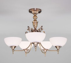 Подвесной светильник 60053/5 античная бронза