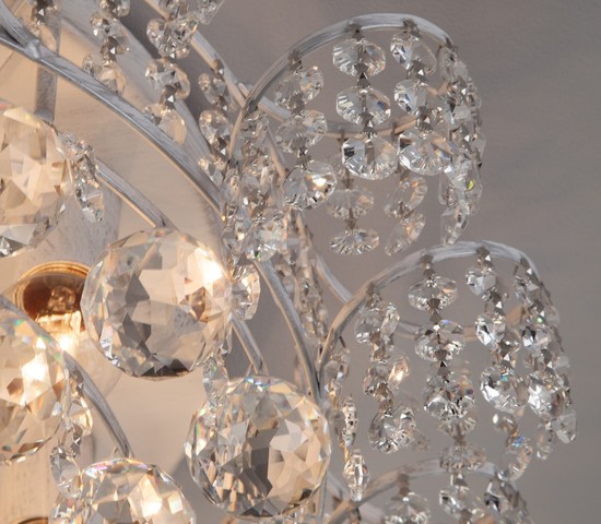 Люстра 16017/9 белый с серебром Strotskis