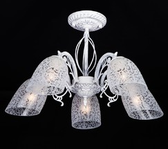 Люстра 70039/5 белый с серебром