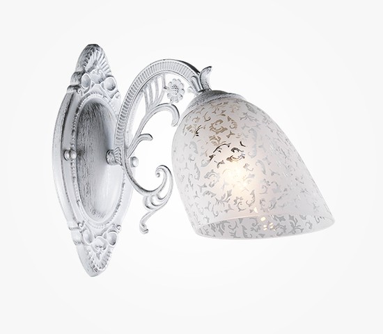 Настенный светильник 70039/1 белый с серебром