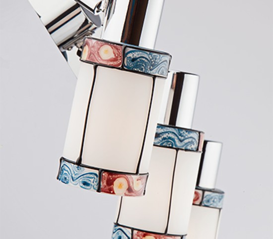 Настенный светильник 20054/3 хром