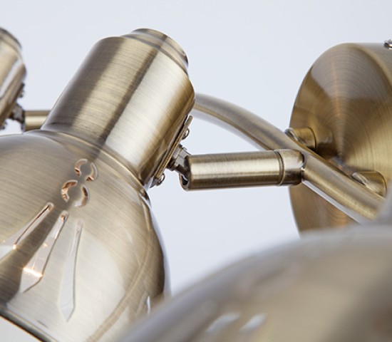 Настенный светильник 20052/3 античная бронза