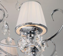 Люстра 10021/8 хром/прозрачный хрусталь Strotskis