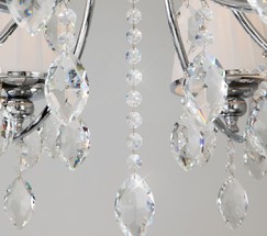 Люстра 10021/8 хром/прозрачный хрусталь Strotskis