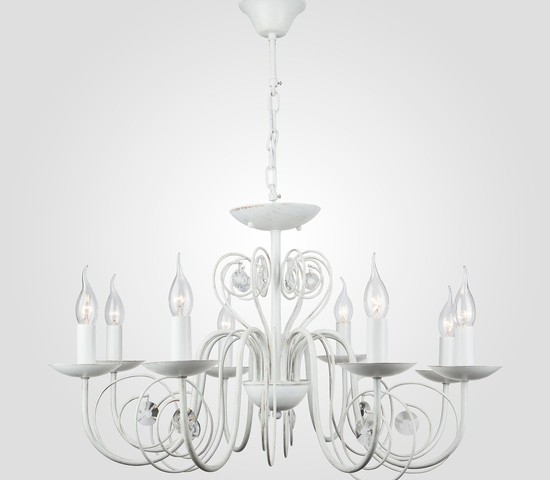 Люстра 60018/8 белый с золотом