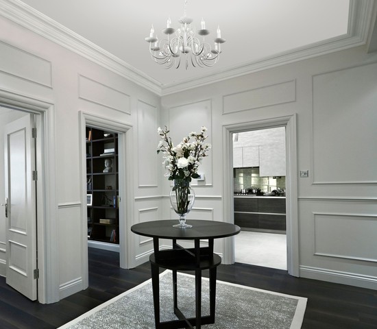 Люстра 60018/8 белый с золотом