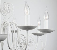 Люстра 60018/8 белый с золотом