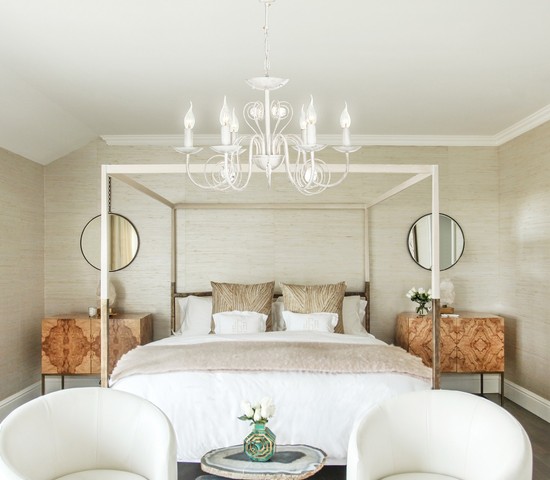 Люстра 60018/6 белый с золотом