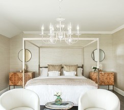 Люстра 60018/6 белый с золотом