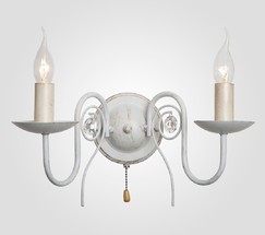 Настенный светильник 60018/2 белый с золотом