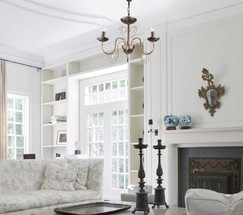 Люстра 60018/3 черный с золотом