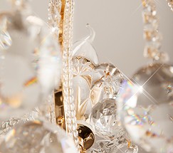 Люстра 10044/6 золото/прозрачный хрусталь Strotskis