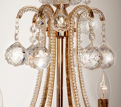 Люстра 10044/6 золото/прозрачный хрусталь Strotskis