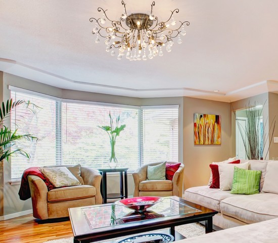 Люстра 10042/12 античная бронза/прозрачный хрусталь