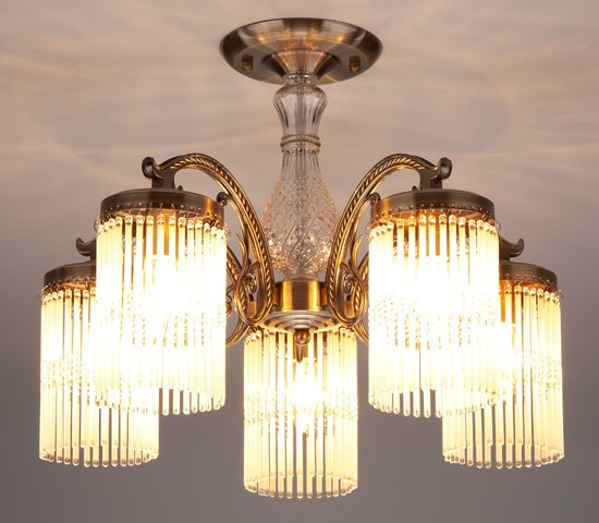 Люстра 60014/5 античная бронза