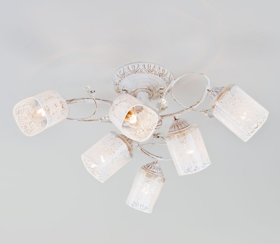 Люстра 30053/6 белый с золотом