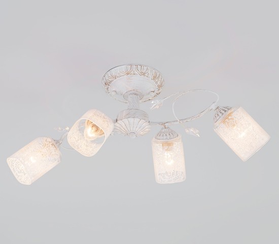 Люстра 30053/4 белый с золотом