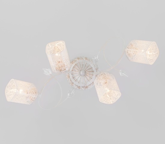 Люстра 30053/4 белый с золотом