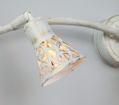 Настенный светильник 20027/3 белый с золотом