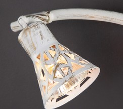 Настенный светильник 20027/2 белый с золотом