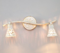 Настенный светильник 20027/2 белый с золотом