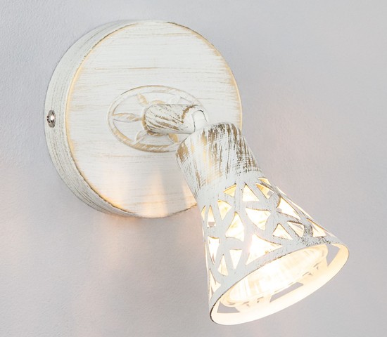 Настенный светильник 20027/1 белый с золотом