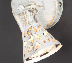 Настенный светильник 20027/1 белый с золотом