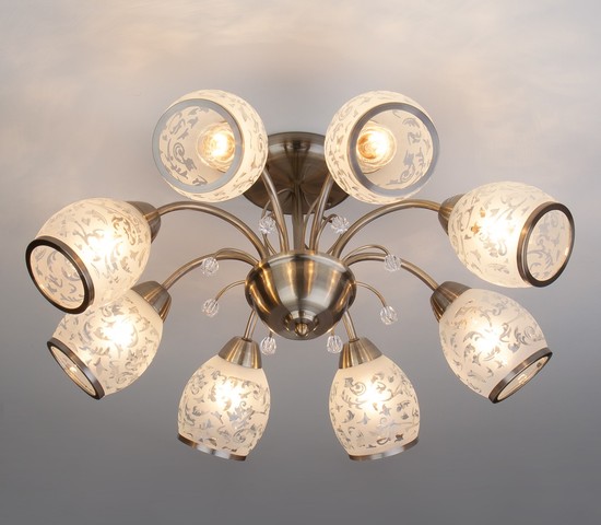 Люстра 30026/8 античная бронза