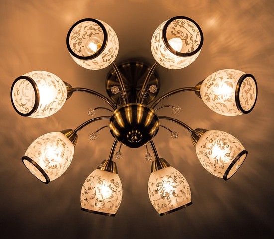 Люстра 30026/8 античная бронза