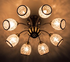 Люстра 30026/8 античная бронза