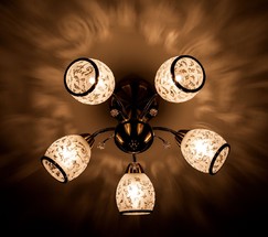 Люстра 30026/5 античная бронза