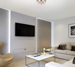 Люстра 70202/7 хром/синий+красный+фиолетовый