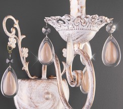 Настенный светильник 10009/1 золото с белым