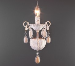 Настенный светильник 10009/1 золото с белым