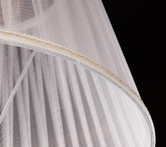 Торшер 01003/1 белый с золотом