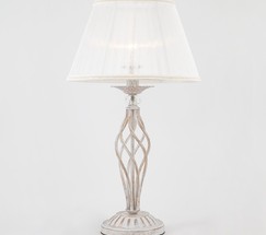 Настольная лампа 01002/1 белый с золотом